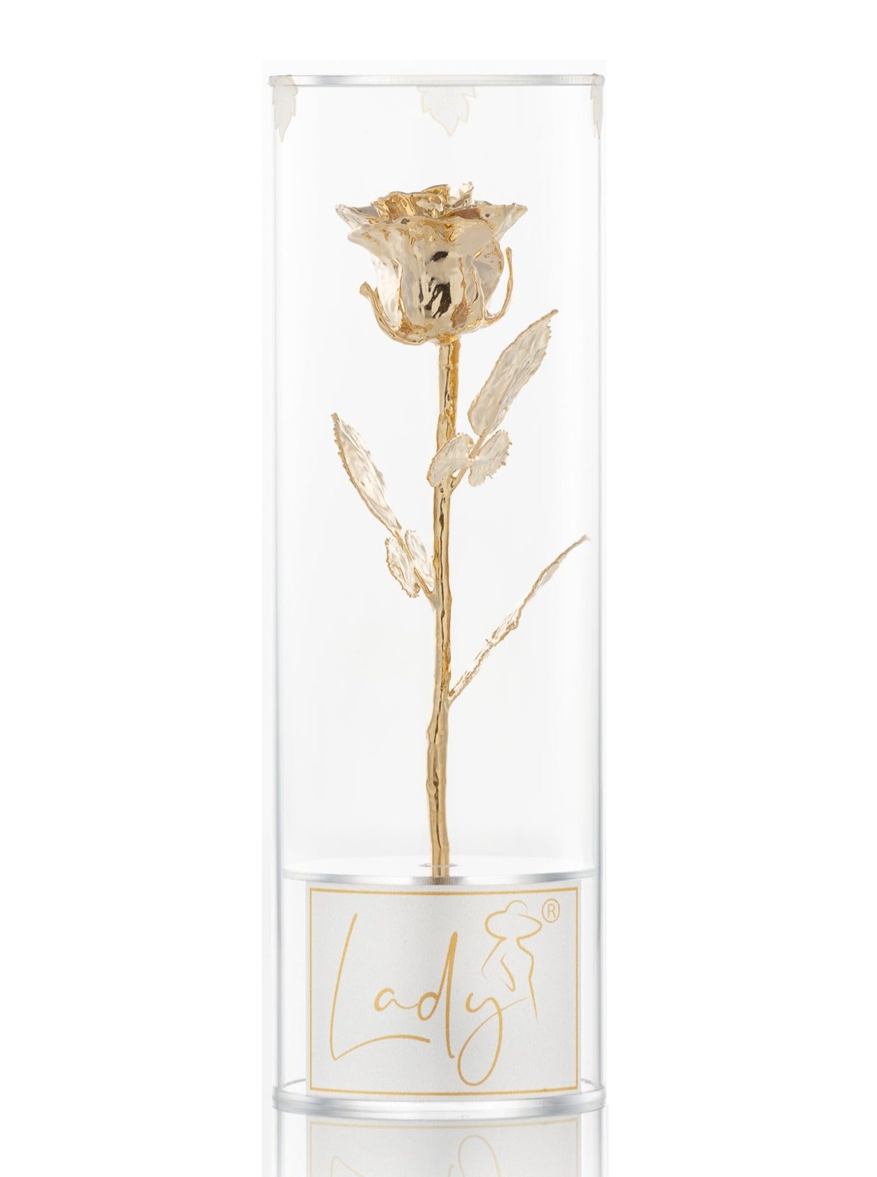 LADY® Queen Golden Rose – Elegant, Unique, and Everlasting Gift - 24K gold plated rose