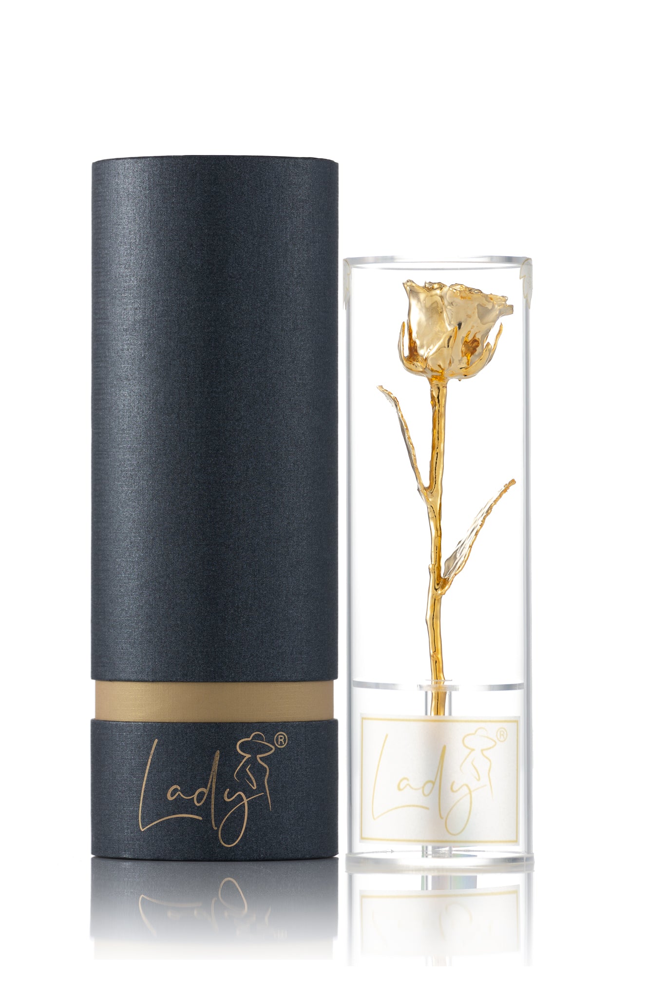 LADY® Princess Golden Rose – Elegantan, jedinstven i vječan poklon – 24K pozlaćena ruža